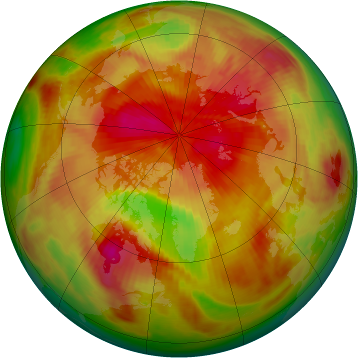 Arctic ozone map for 10 April 1979